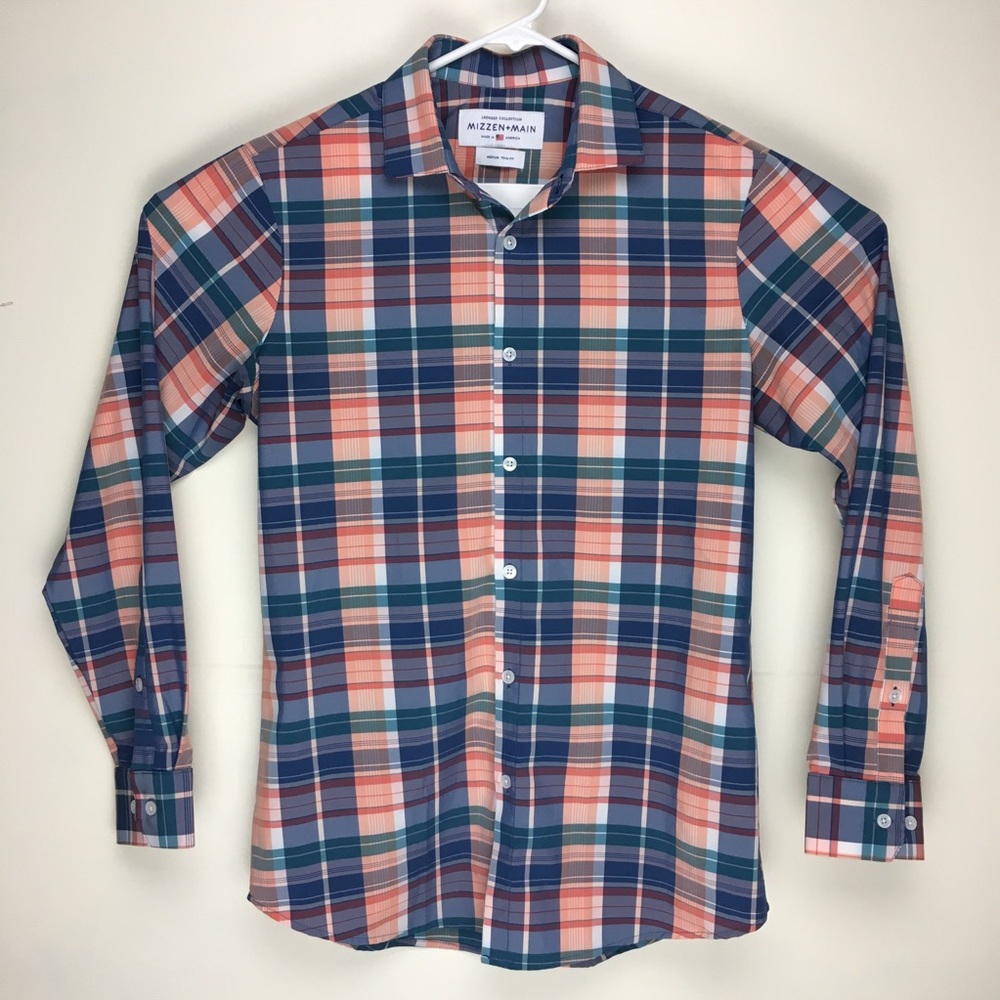 Mizzen+Main mens Leeward Collection button shirt